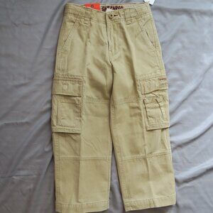 GAP Kids FLANNEL LINED Tan Cargo Pants Size 6 Regular NWT
